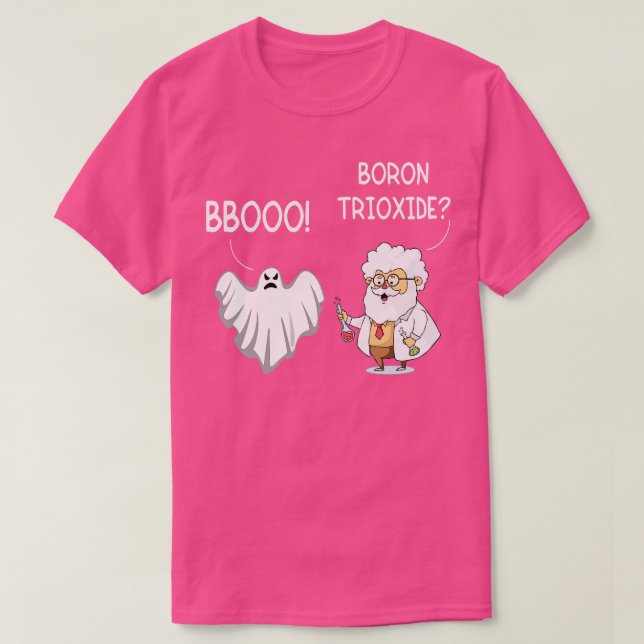 Boo Kemiska Element Puns Rolig Kemi Halloween T Shirt (Design framsida)