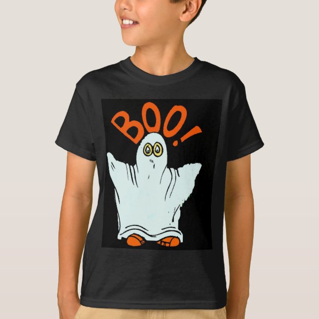 Boo! Kids Mörk T-Shirt (Framsida)
