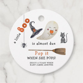 Boo - lägg på när hon poppar gåvor etiketter