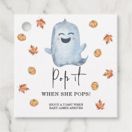 Boo - lägg på när hon poppar gåvor etiketter