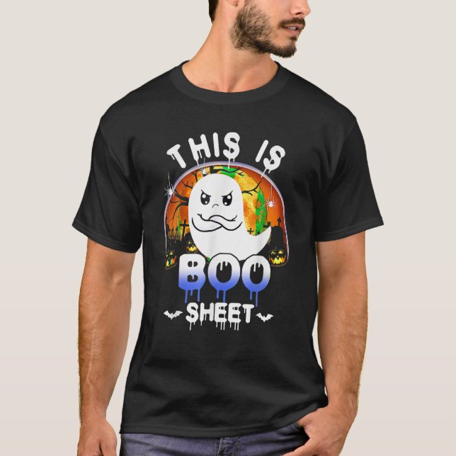 Boo Lakan Cute Ghost Halloween Kids Boys G T Shirt (Framsida)