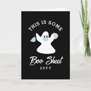 Boo Lakan Funny Ghost Halloween Quote Anpassningsb Kort
