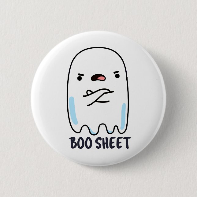 Boo Lakan Funny Halloween Ghost Pun Knapp (Framsida)