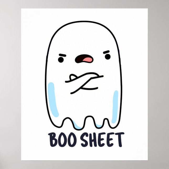 Boo Lakan Funny Halloween Ghost Pun Poster (Framsidan)