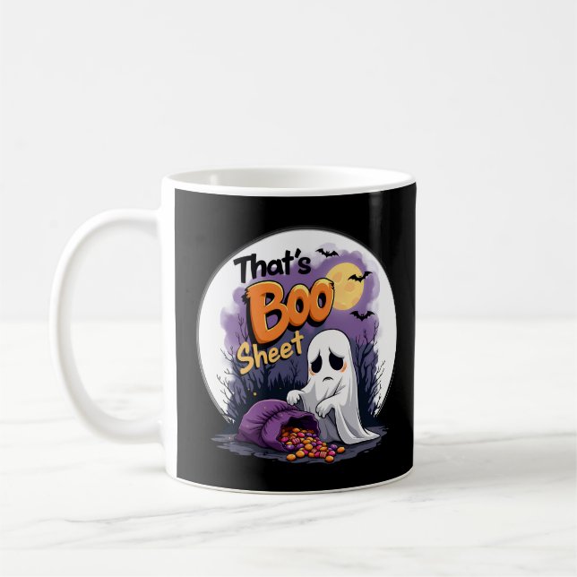 Boo Lakan Halloween Ghost Kaffemugg (Vänster)