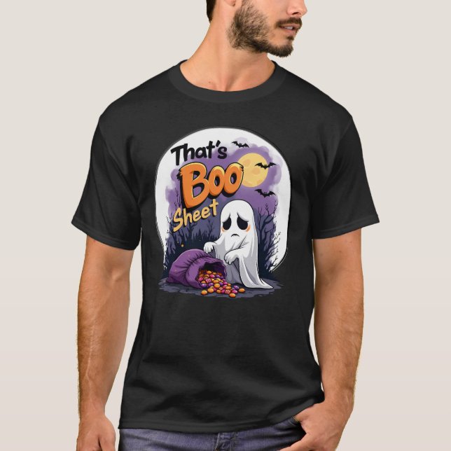 Boo Lakan Halloween Ghost T Shirt (Framsida)