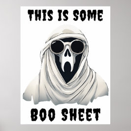 Boo Lakan-Halloween-utskrift Poster