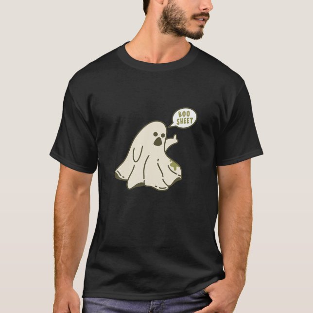 Boo Lakan - Lustigt Sacastic Ghost T Shirt (Framsida)