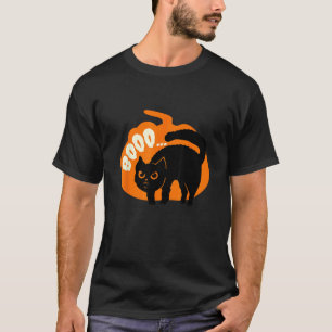 Boo - läskig söt katt skum svart katt mamma hallow t shirt