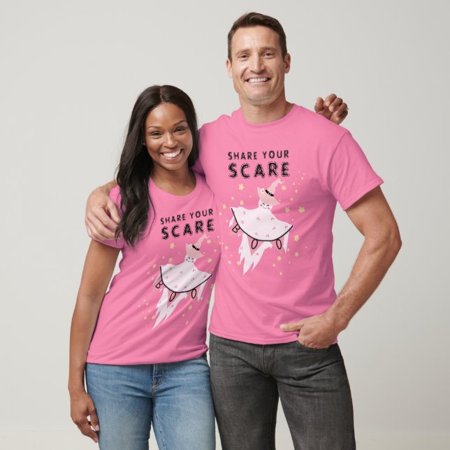 Boo Lil Ghost Funny Personlig Pastel Halloween T Shirt (Unisex)