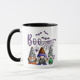Boo Lila Glitter Halloween Gnomes Mugg