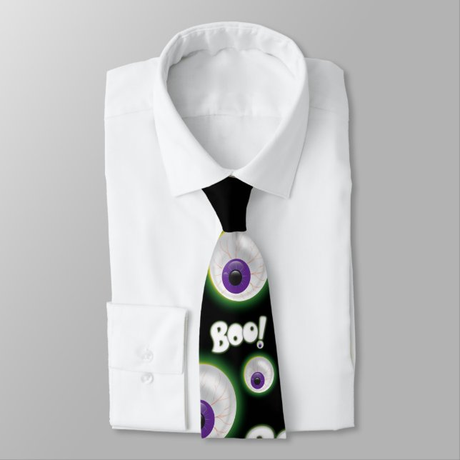 BOO Lila Halloween Flytande Eyeball - Ghost Öga Slips (Bunden)