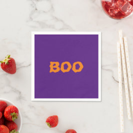 Boo lila & orange pooky Halloween papper Pappersservett