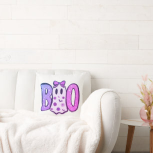 Boo Lila Shades och Ghost White Halloween Kudde