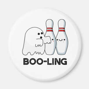 Boo ling Funny Halloween Bowling Ghost Pun Magnet