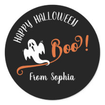 Boo Liten Spöke Gott Halloween Svart