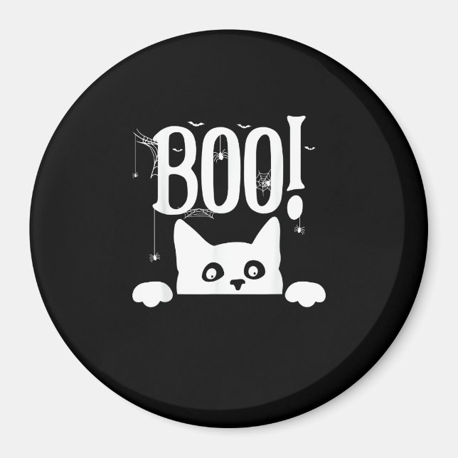 Boo! Lustigt Gömmande Peekabo Scary Halloween Magnet (Framsidan)