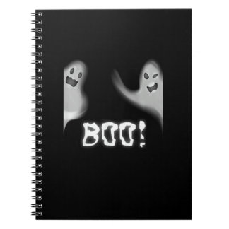 Boo! Lustigt Gömmande Peekaboo Scary Halloween Anteckningsbok