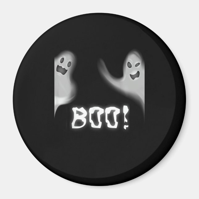 Boo! Lustigt Gömmande Peekaboo Scary Halloween Magnet (Framsidan)