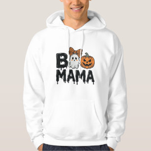 Boo Mama Halloween Spökpumpa Mamma T-Shirt Design_ Hoodie