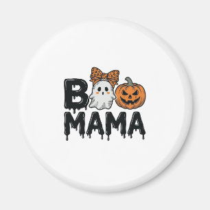 Boo Mama Halloween Spökpumpa Mamma T-Shirt Design_ Magnet