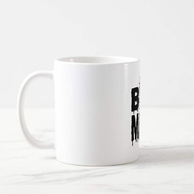 Boo Mamma Halloween-spöke Pumpa Båge Design Kaffemugg (Vänster)