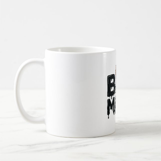 Boo Mamma Halloween Spökpumpa Mamma Tröja Design_ Kaffemugg (Vänster)