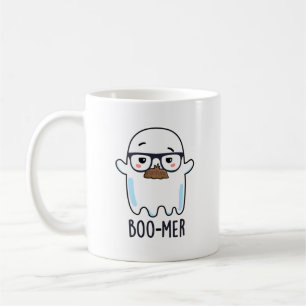 Boo-mer Funny Mitten Åldras Ghost Pun Kaffemugg