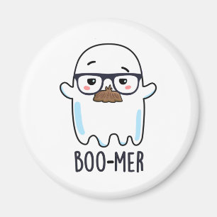 Boo-mer Funny Mitten Åldras Ghost Pun Magnet