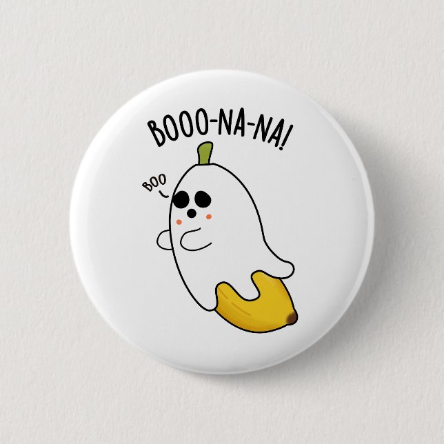 Boo-nana Funny Ghost Banana Pun Knapp (Framsida)