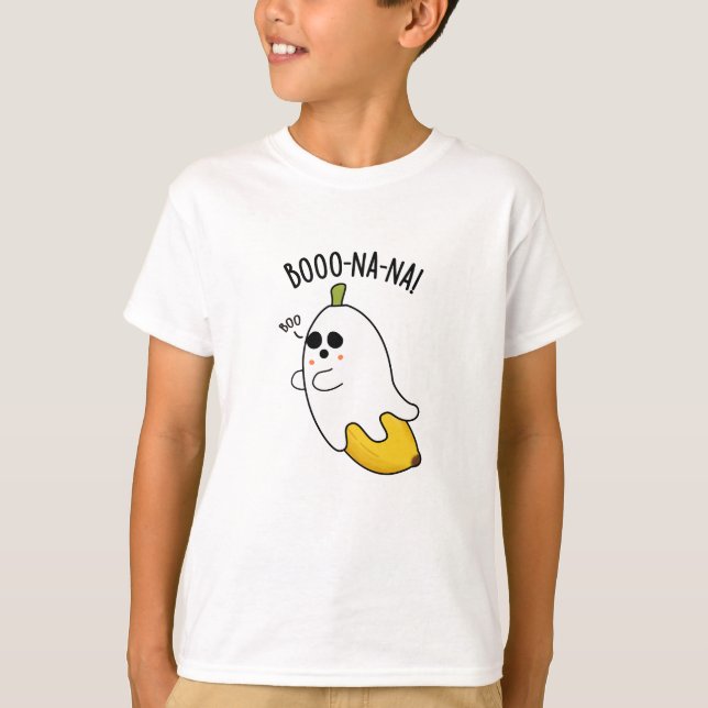 Boo-nana Funny Ghost Banana Pun T Shirt (Framsida)