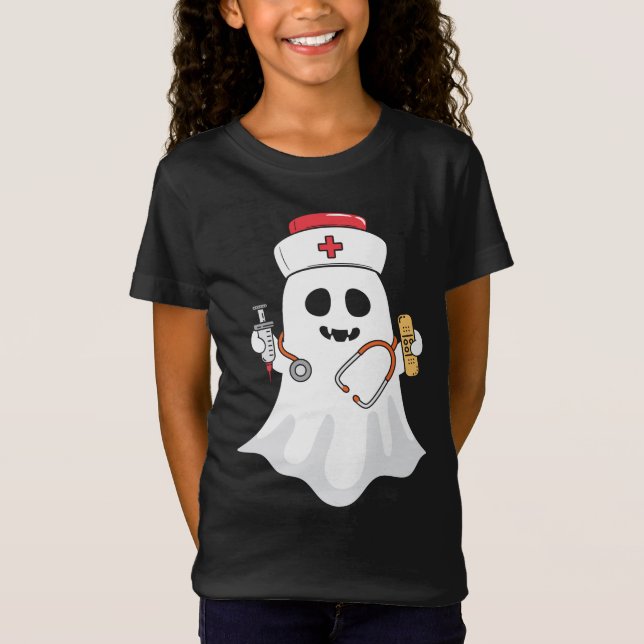Boo Nurse T Shirt (Framsida)