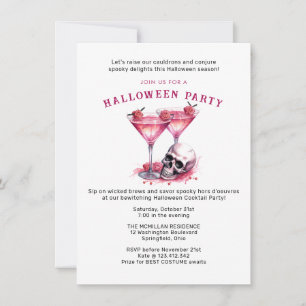 Boo och Sprit: Halloween Cocktail Bash! Inbjudningar