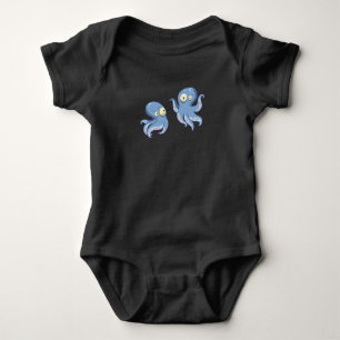 Boo Octopus Blue Kids Clothing & Décor T Shirt