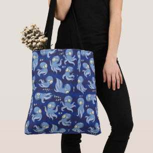Boo Octopus Blue Kids Clothing & Décor Tygkasse