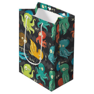 Boo Octopus Cute Multifärgad Kids Clothing & Décor
