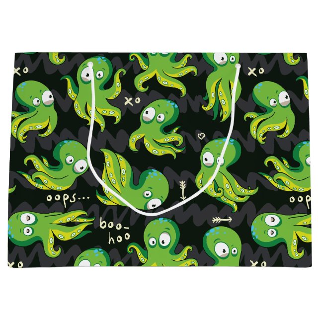 Boo Octopus Grönt Kids Clothing & Décor (Framsidan)