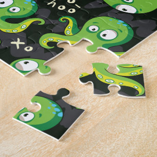 Boo Octopus Grönt Kids Clothing & Décor Pussel