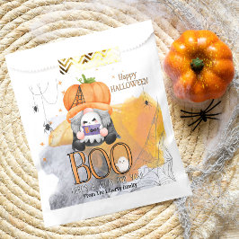 BOO orange gnombarn halloween bus eller godis