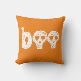"Boo" Orange Halloween Dekorativ kudde