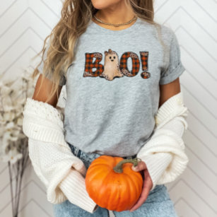 Boo Orange Play Halloween T Shirt