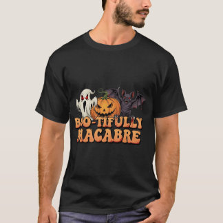 Boo-outtröttligt Macabre Halloween-skräckupplevels T Shirt
