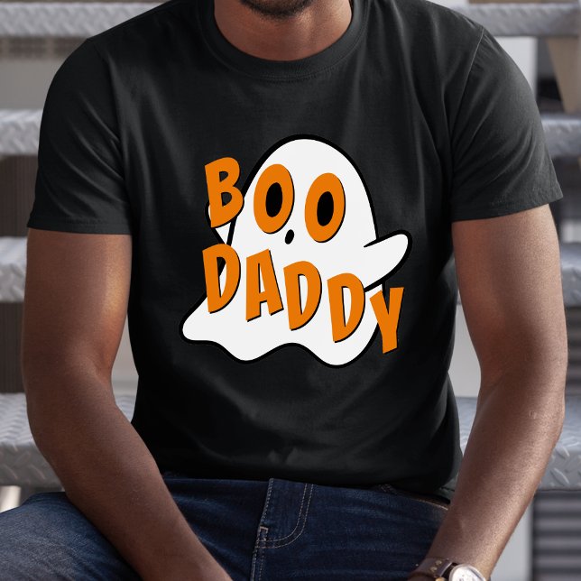 Boo pappa Far Ghost Halloween White T Shirt (boo daddy ghost Halloween shirt for dads)