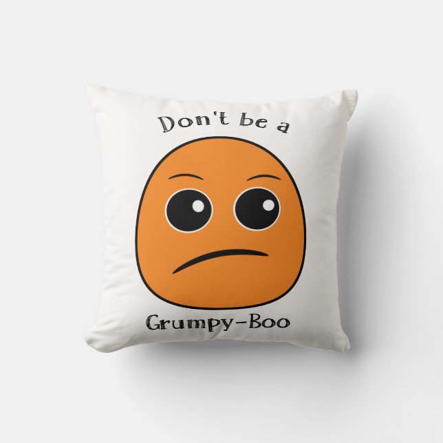 Boo Pillows - Grumpy-Boo Kudde (Framsida)