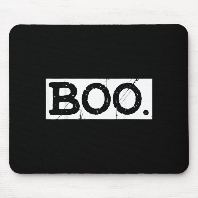 Boo plågad retro spöke halloween estetik  musmatta (Framsidan)