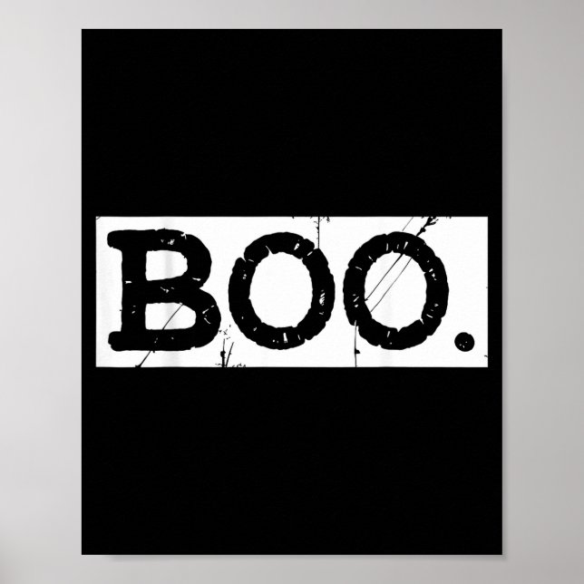 Boo plågad retro spöke halloween estetik  poster (Framsidan)