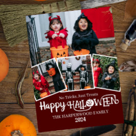 Boo pumpa jack-o-lantern Halloween fotokollage Julkort