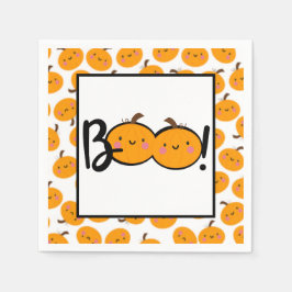 Boo Pumpkin Halloween fest Napkins Pappersservett