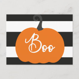 "Boo" Pumpkin Halloween fest Vykort