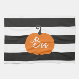 "Boo" Pumpkin Halloween Kökshandduk